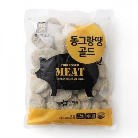 [냉동] 아워홈 행복한맛남 동그랑땡 골드R(대) 1kg