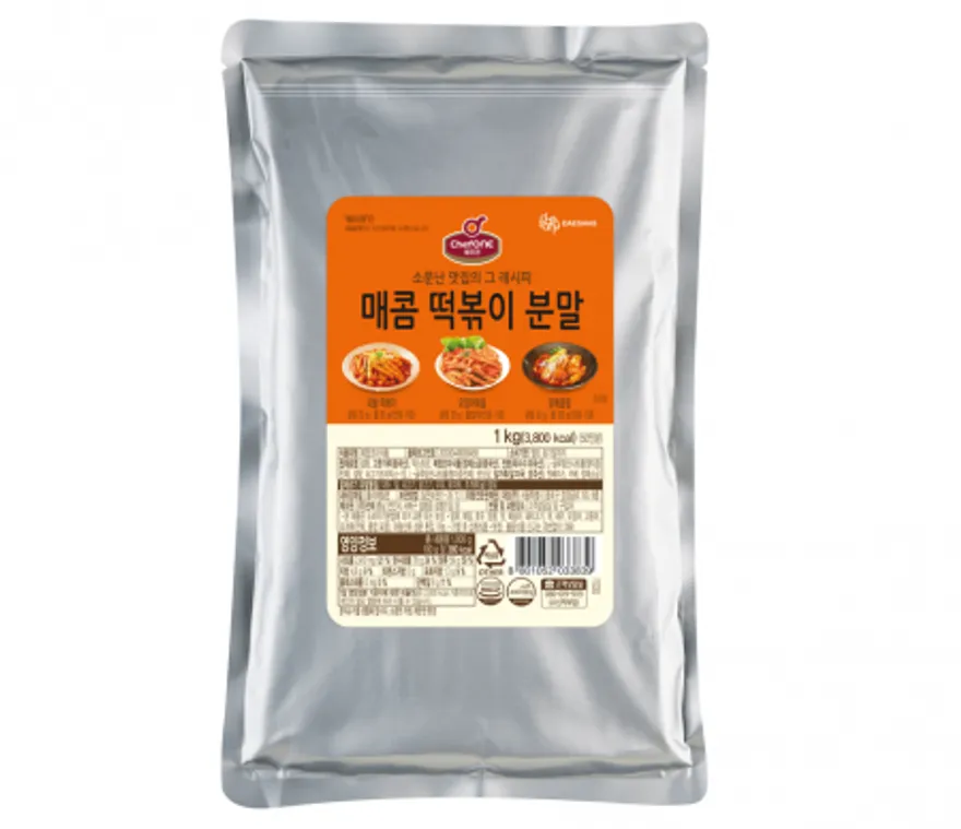 대상 쉐프원 매콤 떡볶이 분말 1kg 1BOX (10입) 이미지