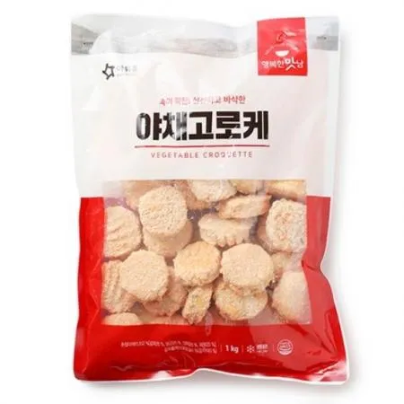 [냉동] 아워홈 행복한맛남 야채고로케 1kg