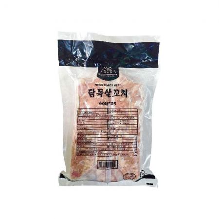 [냉동] 밀토랑 닭목살꼬치 1kg 