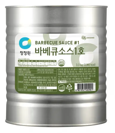 대상 청정원 바베큐소스 1호 3.3kg 1BOX (6입) 이미지