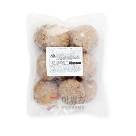 [냉동] 아워홈 행복한맛남 야채함박스테이크 1kg