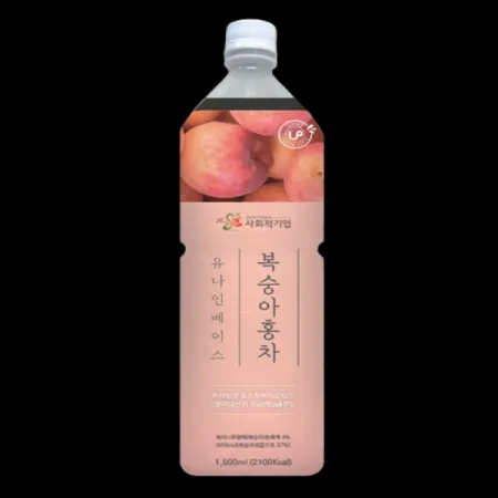 유나인베이스 복숭아홍차 1.5L 원액 농축액 엑기스 음료