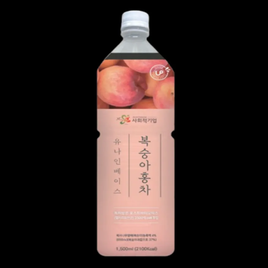 유나인베이스 복숭아홍차 1.5L 원액 농축액 엑기스 음료 이미지