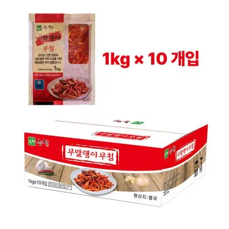 농일 무말랭이무침 1kgx10개 10kg 업소용 밑반찬 이미지