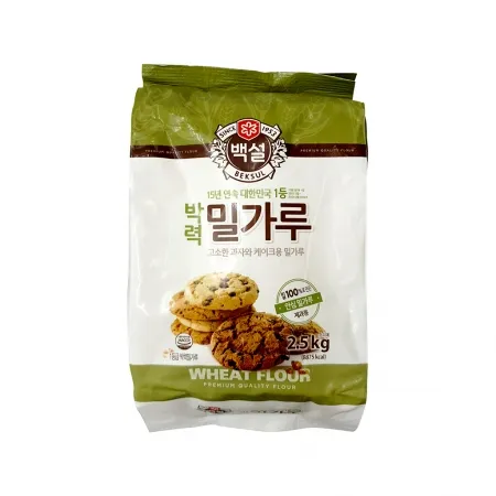 백설 박력 밀가루 2.5kg