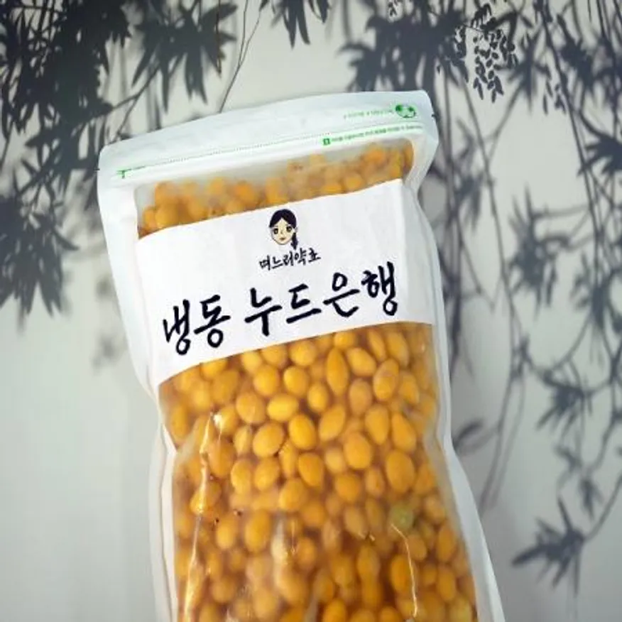 냉동 탈피은행 껍질이 전부 벗겨진 누드은행 1kg 이미지