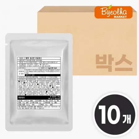 별하 엄선한 돈골육수 1kg (10개)_돈골B 대용량 업소용 식당용 국밥육수 농축액 액기스 사골육수 찌개 순대국 육수 이미지
