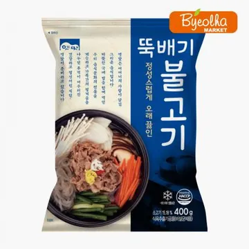 고향식품 옛맛 뚝배기불고기 400g_업소용 가정용 식당용 냉동 원팩 밀키트 간단요리 간편식