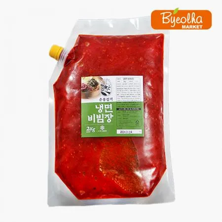 춘풍접객 냉면 비빔장 2kg_업소용 대용량 식당용 냉면소스 냉면양념장 물냉면 비빔냉면 막국수