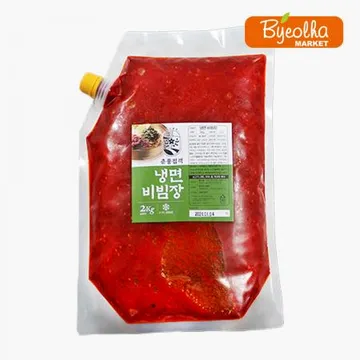춘풍접객 냉면 비빔장 2kg_업소용 대용량 식당용 냉면소스 냉면양념장 물냉면 비빔냉면 막국수