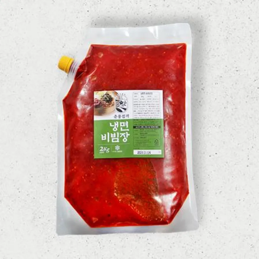 춘풍접객 냉면 비빔장 2kg_업소용 대용량 식당용 냉면소스 냉면양념장 물냉면 비빔냉면 막국수 이미지