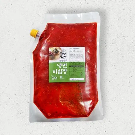 춘풍접객 냉면 비빔장 2kg_업소용 대용량 식당용 냉면소스 냉면양념장 물냉면 비빔냉면 막국수 이미지