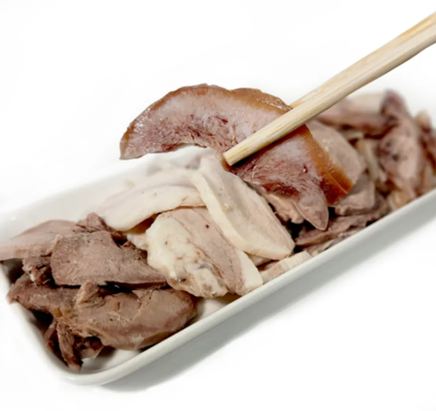 춘풍접객 삶은 돼지 머릿고기 슬라이스 1kg x10개 / (1박스)_국밥용 업소용 대용량 식당용 냉동 순대국 이미지