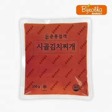 춘풍접객 시골 김치찌개 350g_업소용 가정용 식당용 냉동 원팩 밀키트 간단요리 간편식 찌개 베이스