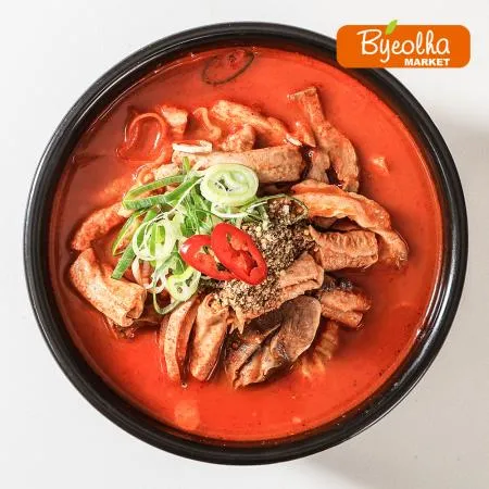 춘풍접객 춘풍 얼큰 내장국밥 155g / 1인분 밀키트 국밥 해장국 / 캠핑음식 캠핑요리 캠핑밀키트 / 냉동국밥 순대국 이미지