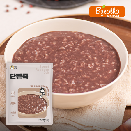 죽공방후룩 단팥죽 500g_냉장 간편식 식사대용 영양식 건강식 동지죽