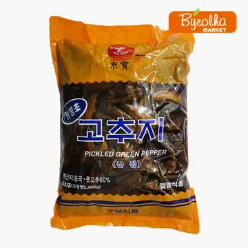 지원 동보 청량초 간장 고추지 4kg_업소용 대용량 식당용 밑반찬 고추 고추절임 장아찌 고추지