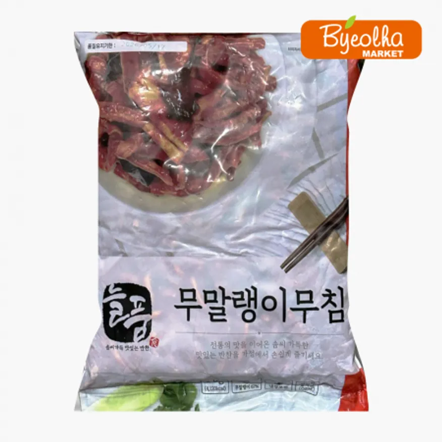 반찬단지 양념 무말랭이 4kg x4개 / (1박스)_업소용 대용량 식당용 밑반찬 양념무말랭이 무 말랭이 무침 반찬 이미지