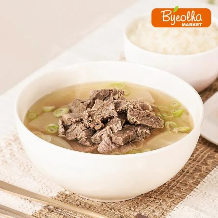 춘풍접객 한우 무국 600g x25개 / (1박스)_업소용 가정용 식당용 냉동 원팩 밀키트 간단요리 간편식 이미지