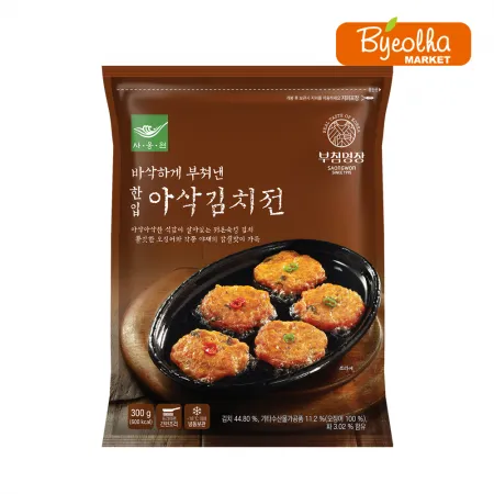 사옹원 부침명장 한입 아삭 김치전 300g 간식 전 요리 부침개 간편조리 소포장 냉동 이미지