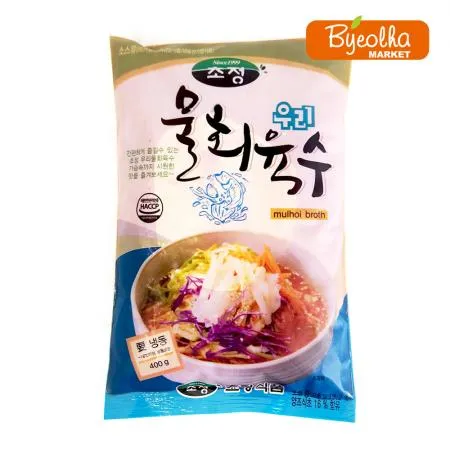 초정 우리 물회육수 400g_가정용 소포장 개별포장 물회 냉짬뽕 냉면육수 물회소스