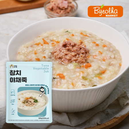 죽공방후룩 참치 야채죽 500g_냉장 간편식 식사대용 영양식 건강식