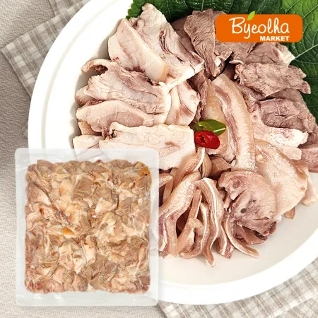 춘풍접객 국내산 돼지 머릿고기 슬라이스 2kg 돈두 특수부위 국밥 재료 식당용 업소용 이미지