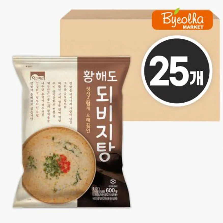 고향식품 옛맛 황해도 되비지탕 600g x25개 / (1박스)_업소용 가정용 식당용 냉동 원팩 밀키트 간단요리 간편식 이미지