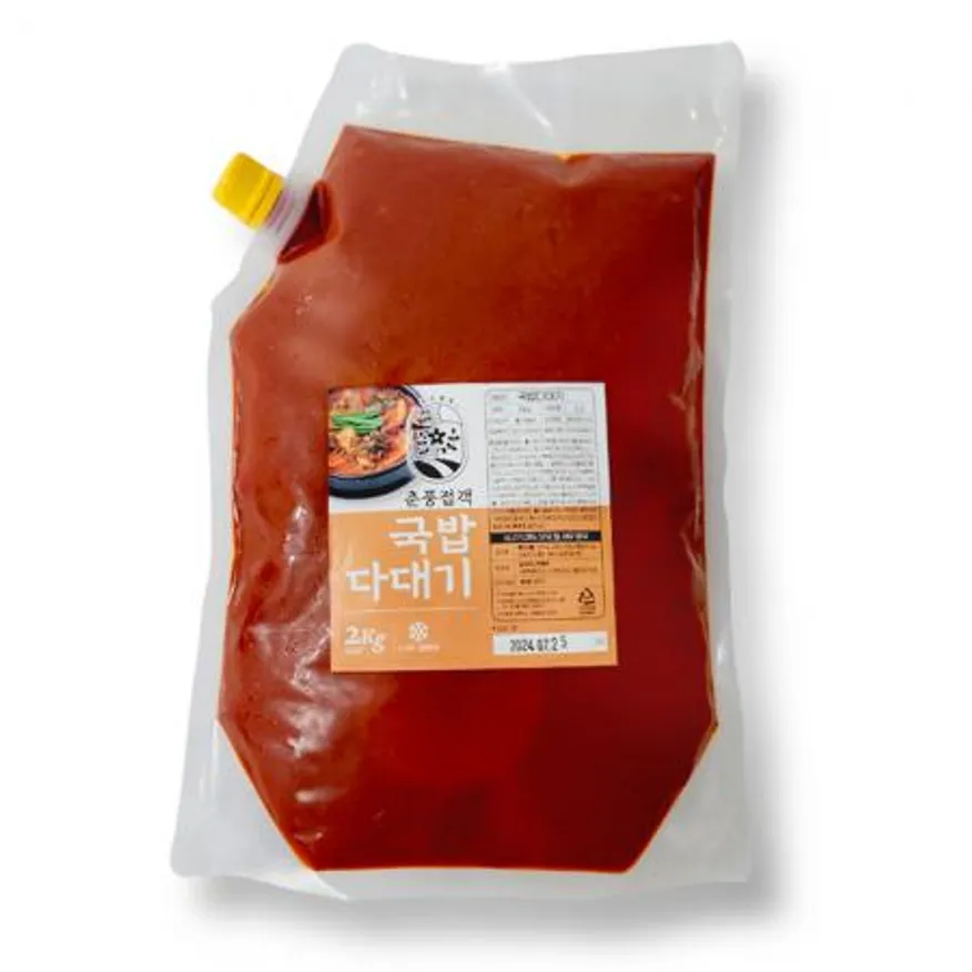 춘풍접객 국밥용 다대기 2kg x6개 / (1박스)_업소용 대용량 식당용 국밥 양념장 소스 순대국 전골 탕 해장국 이미지