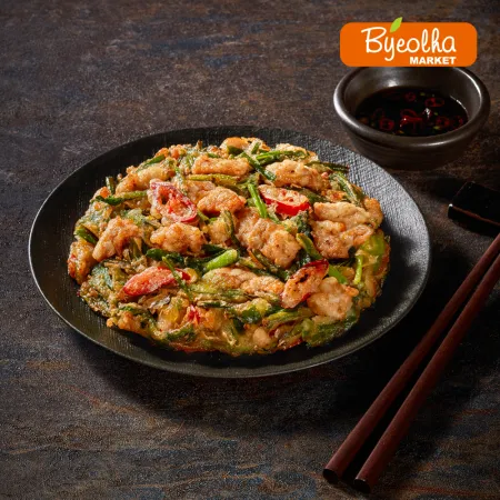 사옹원 부침명장 프리미엄 고기부추전 300g x10개 (1박스) 명절 제사 제수 음식 간식 전 요리 부침개 부추전 야식 안주 이미지