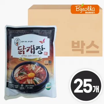 부광식품 닭개장 600g x25개 / (1박스)_업소용 가정용 대용량 식당용 냉동 원팩 밀키트 간단요리 간편식