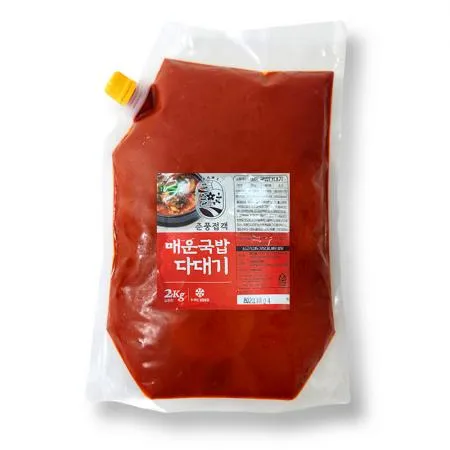 춘풍접객 국밥용 다대기 매운맛 2kg x6개 / (1박스)_업소용 대용량 식당용 국밥 양념장 소스 순대국 전골 탕 해장국 이미지