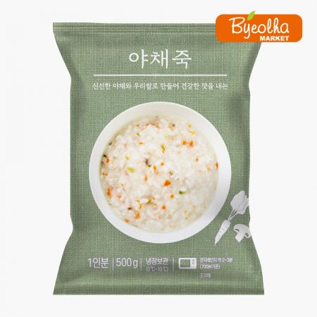 새싹푸드 야채죽 500g_업소용 가정용 식당용 죽 병원죽 간편식 즉석죽