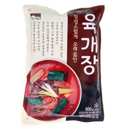 고향식품 옛맛 육개장 600g x25개 / (1박스)_업소용 가정용 식당용 냉동 원팩 밀키트 간단요리 간편식 이미지
