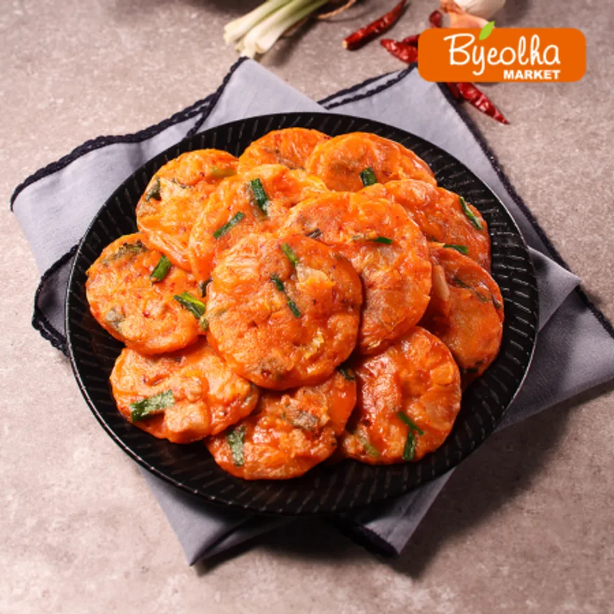 사옹원 알찬 김치전 1kg x5개 (1박스) 간식 전 김치 요리 부침개 간편조리 업소용 대용량 식자재 식당용 야식 안 이미지