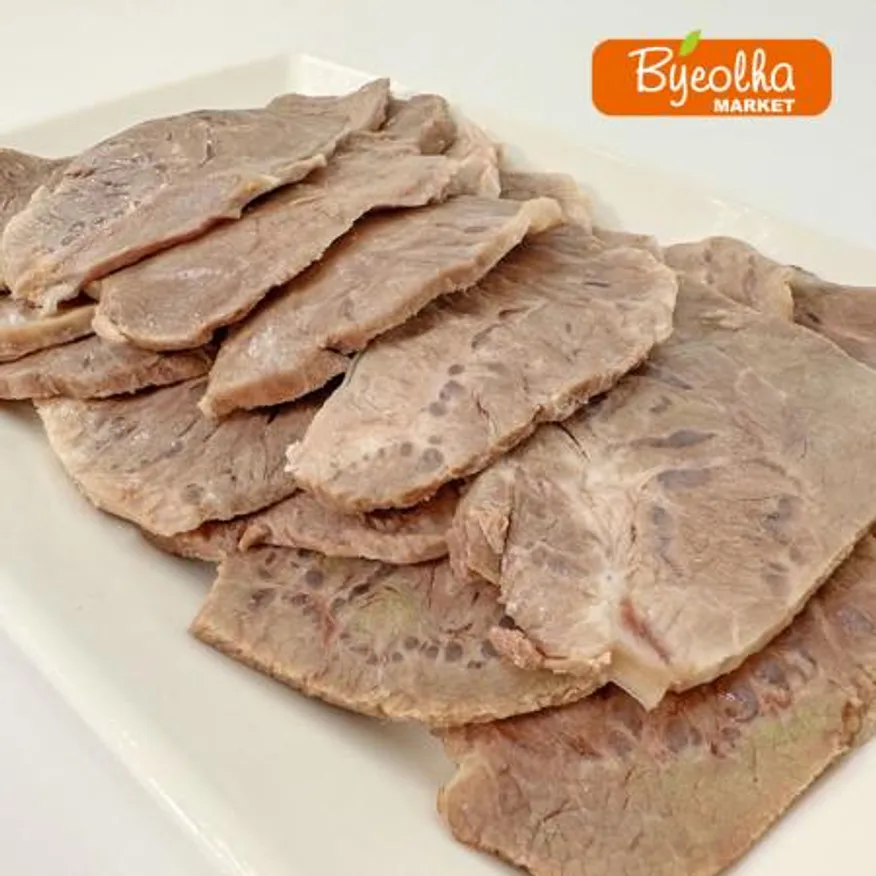 춘풍접객 삶은 돼지 뽈살 슬라이스 2kg_국밥용 업소용 대용량 돈볼살 볼살 순대국 이미지