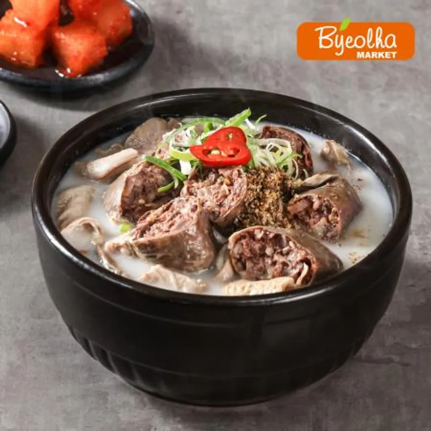 춘풍접객 춘풍 순대국밥 175g / 1인분 밀키트 국밥 해장국 / 캠핑음식 캠핑요리 캠핑밀키트 / 냉동국밥 순대국 이미지