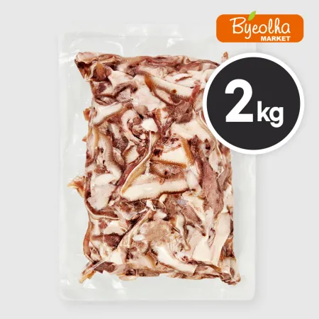 춘풍접객 국내산 돼지 머릿고기 슬라이스 2kg 돈두 특수부위 국밥 재료 식당용 업소용