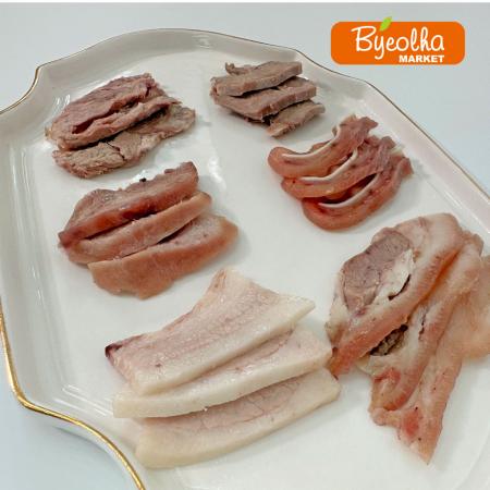 춘풍접객 돼지 머리고기 머릿고기 슬라이스 2kg_국밥용 업소용 대용량 식당용 냉동 순대국 (수입) 이미지