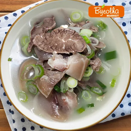 춘풍접객 한우 소머리곰탕 600g_업소용 가정용 식당용 냉동 원팩 밀키트 간단요리 간편식 사골육수 설렁탕 곰국