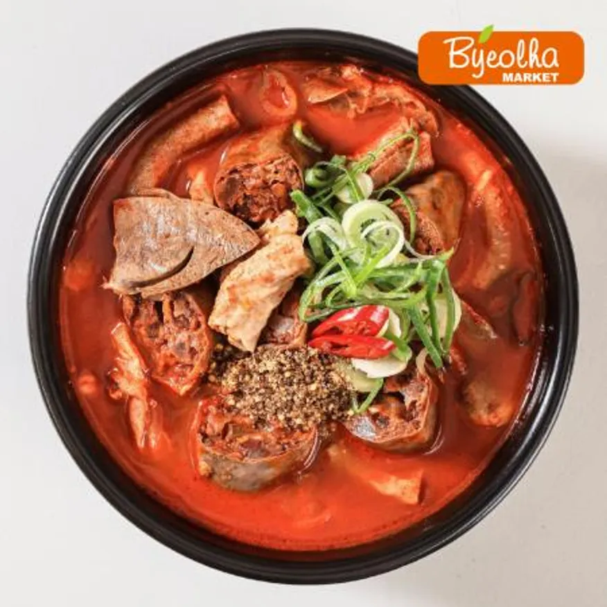춘풍접객 춘풍 얼큰 순대국밥 175g / 1인분 밀키트 국밥 해장국 / 캠핑음식 캠핑요리 캠핑밀키트 / 냉동국밥 순대국 이미지