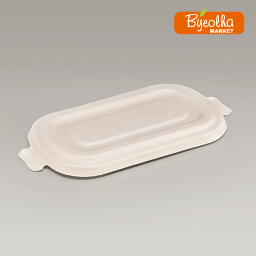 코라마 사각용기 펄프 뚜껑 500개 (RL750-펄프)_업소용 대용량 식당용 배달용 포장용기 배달용기 포장 이미지