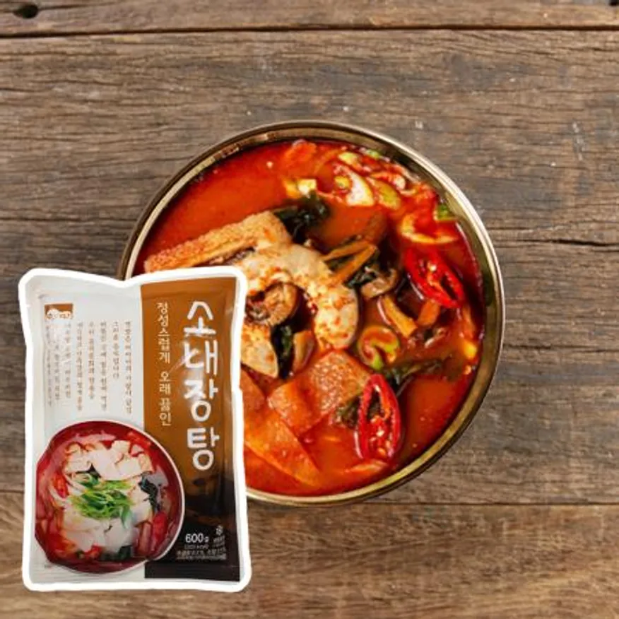 고향식품 옛맛 소내장탕 600g x25개 / (1박스)_업소용 가정용 식당용 냉동 원팩 밀키트 간단요리 간편식 이미지