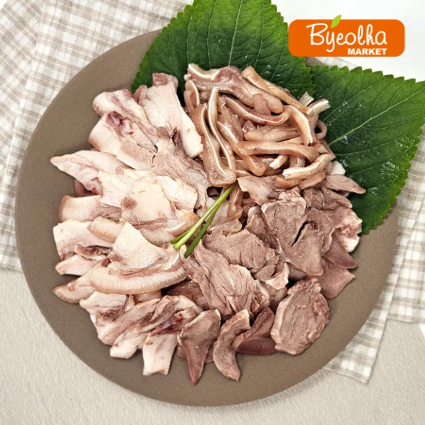 춘풍접객 국내산 돼지 머릿고기 슬라이스 2kg 돈두 특수부위 국밥 재료 식당용 업소용 이미지
