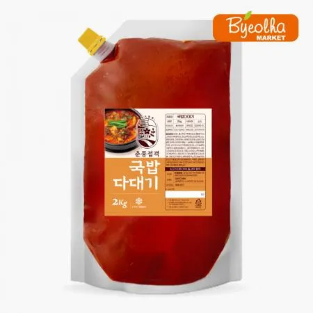 춘풍접객 국밥용 다대기 2kg_업소용 대용량 식당용 국밥 양념장 소스 순대국 전골 탕 해장국
