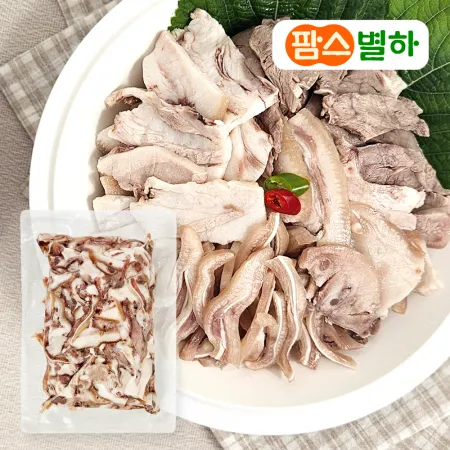 팜스별하 삶은 돼지 머릿고기 슬라이스 2kg_국밥고기 재료 특수부위 업소용 대용량