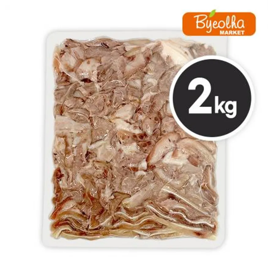 춘풍접객 돼지 머리고기 머릿고기 슬라이스 2kg_국밥용 업소용 대용량 식당용 냉동 순대국 (수입) 이미지