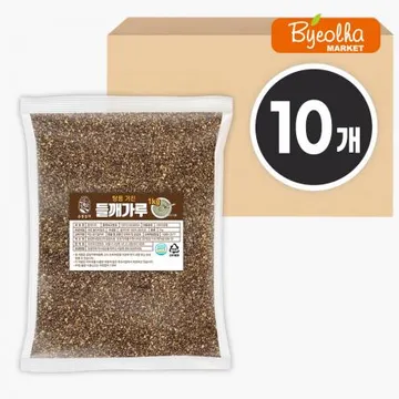 춘풍접객 탕용 거친 들깨가루 1kg (10개) 순대 국밥 수제비 칼국수 미역국 국물요리 곡물 팩