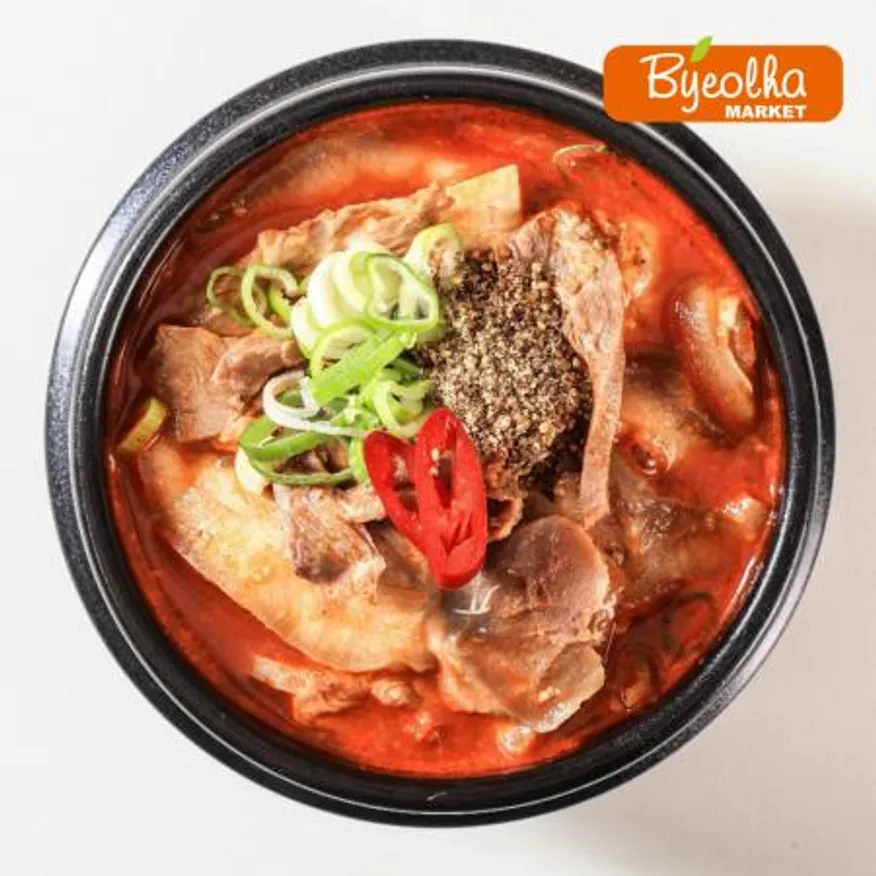 춘풍접객 춘풍 얼큰 돼지국밥 155g / 1인분 밀키트 국밥 해장국 / 캠핑음식 캠핑요리 캠핑밀키트 / 냉동국밥 순대국 이미지